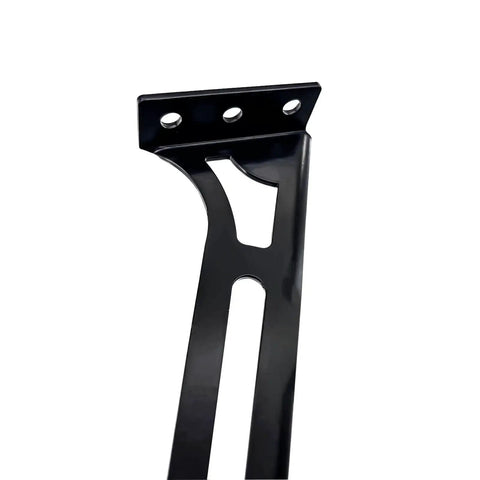 Steel floor and wall mount amplifier rack for car audio and AV setups laser cut precision powder coated black finish