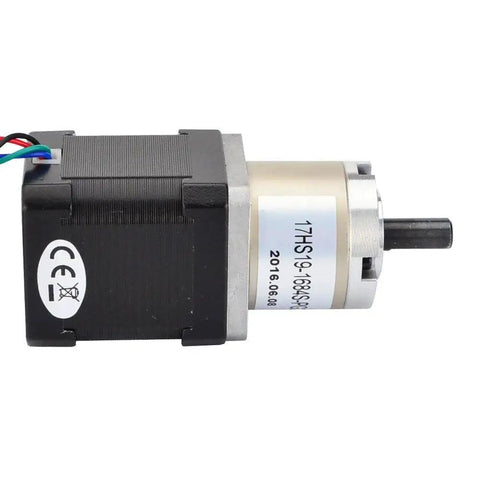 High Torque NEMA 17 Stepper Motor With 26.85 to 1 Planetary Gearbox for 3D Printers and DIY Cameras, side view