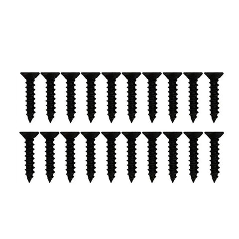 Black screws for 4 Inch Zinc Alloy Refined Antique Pull Handle For Wardrobe Cupboard And Drawer Furniture In Black Finish, pack of 10 handles