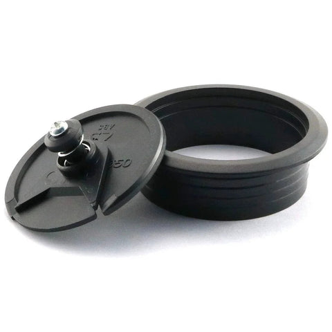 Two Pack 2 Inch Desk Grommet Hole Covers For Office PC Desk Cable Management 50mm Hole ABS Plastic Wear Resistant Durable Black