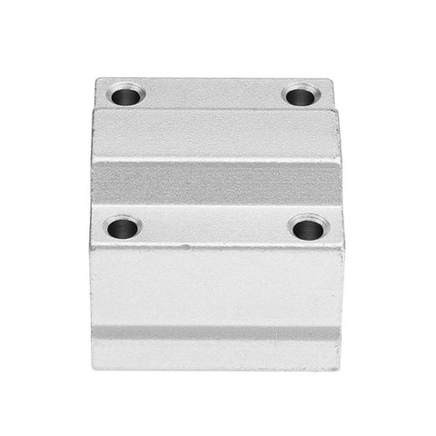 Front view of Four Pieces 12mm Solid Polymer Linear Bearing Slide Bushing for CNC Machines, self-lubricating and dust-proof.