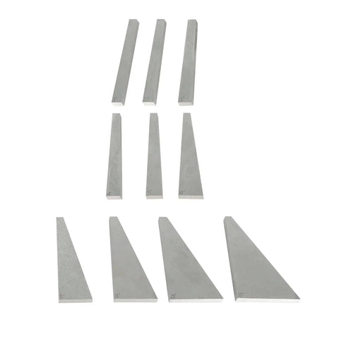 Pro Grade Precision Angle Block Set For Machinists TINVHY 10 Pack 1 To 5 Degree And 5 To 30 Degree Gauge Blocks on white background