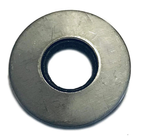 Stainless steel neoprene-bonded sealing washer with black inner ring, 5/16 inch hole