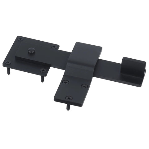 Six Inch Heavy Duty Barn Door Flip Latch With 360 Degree Rotatable Gate Lock For Wooden Fence Shed Farm Gate And Sliding Doors Matte Black