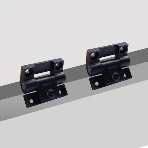 Adjustable Torque Position Control Door Hinges 2 Pack Plastic Black 43mm x 36mm with 4 Countersunk Holes E6-10-301-20 Series