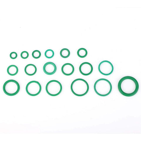 O-ring sealing kit: green nitrile rubber O-rings in multiple sizes for high-temperature use