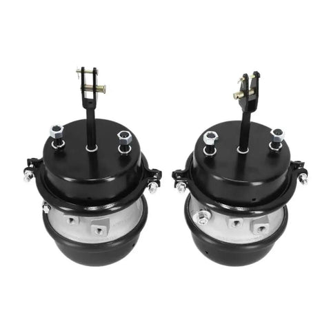 Two air brake chambers, 3-inch long-stroke, black, compatible with BTS-3030LS-WCR