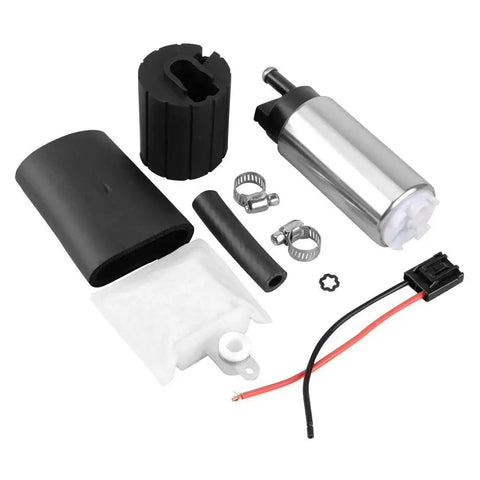 255 LPH In Tank Fuel Pump Kit With High Flow Electric Pump Including Sending Unit Float Reservoir Strainer Wiring Harness And Tank Seal Direct Replacement components