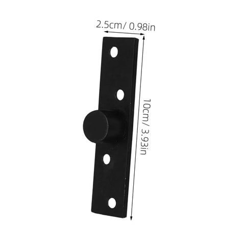 360 Degree Heavy Duty Hidden Bookcase Hinges Stainless Steel Shaft Invisible Door Hinge Hardware Black Finish For Secret Doors And Concealed Cabinets