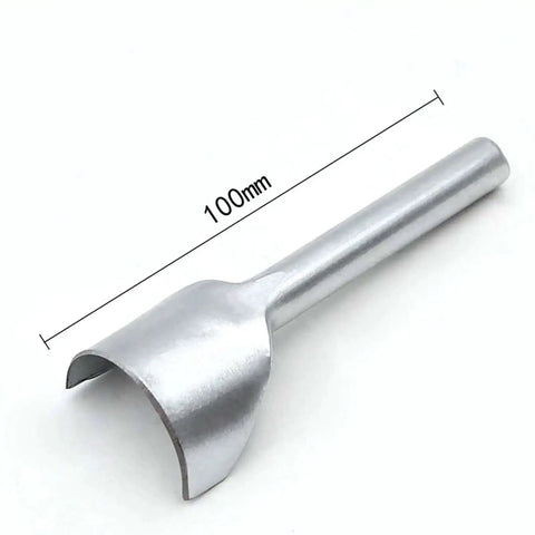 Half Round Leather Edge Cutter Punch Tool Set For Belts Wallets Card Cases Watchbands And Handbags 10 Pcs 5mm To 50mm Blade Widths