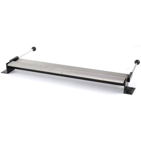 Heavy Duty 17 Gauge Bending Brake For 30-Inch Wide Sheet Metal, 0 To 90 Degrees Bends, Benchtop Tool With Two Front Handles