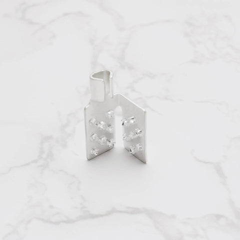 YINETTECH crimp mounting clamp, silver metal, for infrared heating foil installation