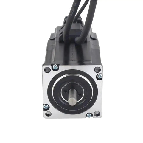 NEMA23 closed-loop stepper motor with encoder and brake for 3D printer, 2Nm, 5A, black housing, silver flange