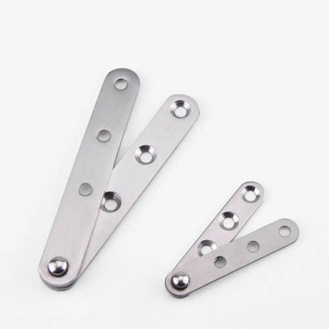 4 Piece Stainless Steel 360 Degree Rotating Concealed Door Hinges, shown in close-up view, highlighting heavy duty pivot fittings.