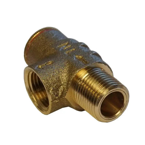 Lead Free Brass Pressure Relief Valve Half Inch MNPT And Half Inch FNPT, 100 PSI Adjustable Safety Valve for plumbing systems