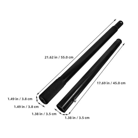 Floor Jack Handle Replacement Set 2 Pack Horizontal Hydraulic Jack Handles Poles Lever For 3 Ton Floor Jacks shown in dimensions