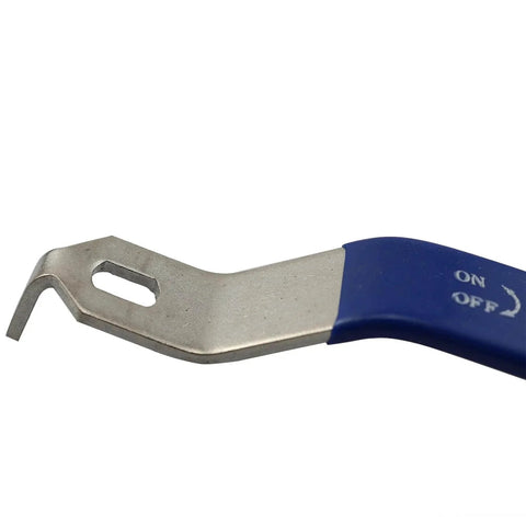 Stainless Steel Lever Handle Replacement For DN20 Ball Valve, Chrome Plated Quarter Turn With Blue Plastic Grip, Nonrusting and Scratch-Resistant