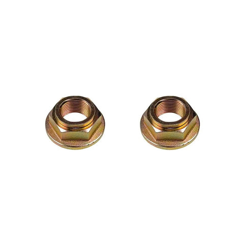 Pair of CV axle nuts for Set of 2 Front or Rear Wheel Bearing Hub Assemblies with CV Axle Nuts, compatible with 2000-2013 GM cars