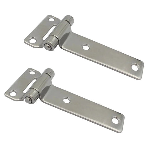 2 Pack Heavy Duty Erosion Resistant Steel Hinges Ultra High Load Capacity For Furniture Shipping Containers Industrial Doors And Harsh Outdoor Use Made From Premium 304 Stainless Steel For Marine Environments Freight Trucks And Outdoor Applications