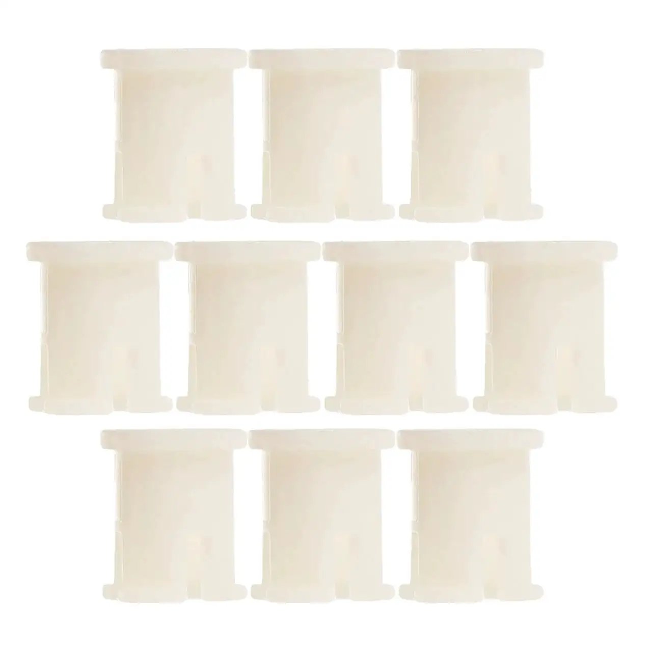 Plastic Caster Socket Inserts 10-Pack, Swivel Caster S...