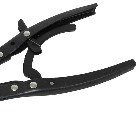 Close-up of Spindle Snap Ring Pliers for Ford Super Duty Trucks with Narrow Tips, Ratcheting Lock, Heavy Duty Design, Fits 2-1/2 Inch Hub