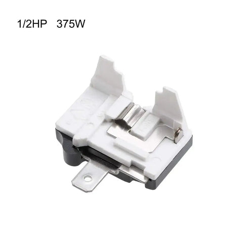 Front view of Refrigerator Start Relay Kit 12 Ohm 4 Pin With Compressor Thermal Overload Protector 1/2 HP 375W Easy Install.