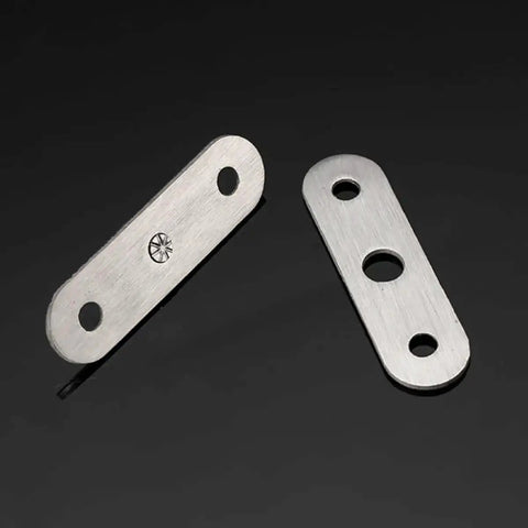 Stainless steel pieces from 8 Pack 360 Degree Hidden Pivot Hinges Heavy Duty Cabinet Door Hardware
