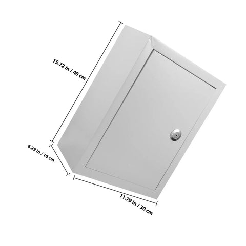 Outdoor Aluminum Junction Box 300x400x160mm No Fuss Rugged Weatherproof Electrical Distribution Panel Box with dimensions shown