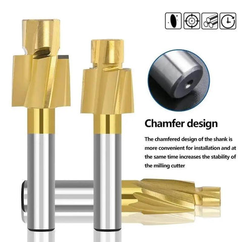 Pro Grade Counterbore End Mill HSS Milling Cutter For Metal Milling With Pilot Hole Counterbore Cutter M4.2x7.4x6x50 display