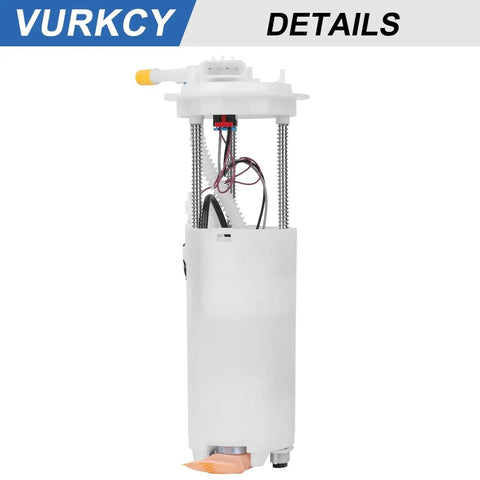 Front view of Drop In Electric Fuel Pump Module Assembly With Sending Unit For Chevrolet Tahoe And GMC Yukon 1998 1999 2000 In Tank Replacement Replaces E3972M 1 Electrical Connector GFU GFV Compatible, showing connectors and wires.