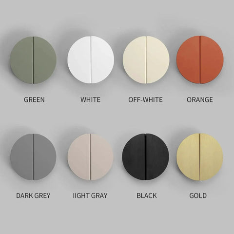 Dark Grey Two And A Half Inch Drawer Pulls Set Of Eight Handles Four Pairs Semicircle Half Moon Cabinet Pulls With Screws Color Options