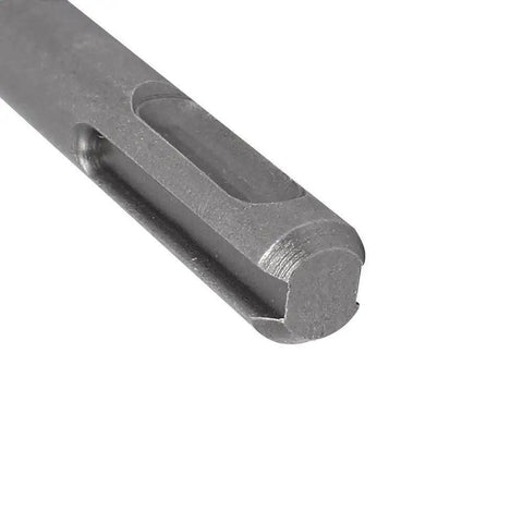 Close-up of Carbide Tipped Masonry Drill Bit For Concrete Drilling SDS Plus Rotary Hammer 10mm Diameter 150mm Length Straight Shank