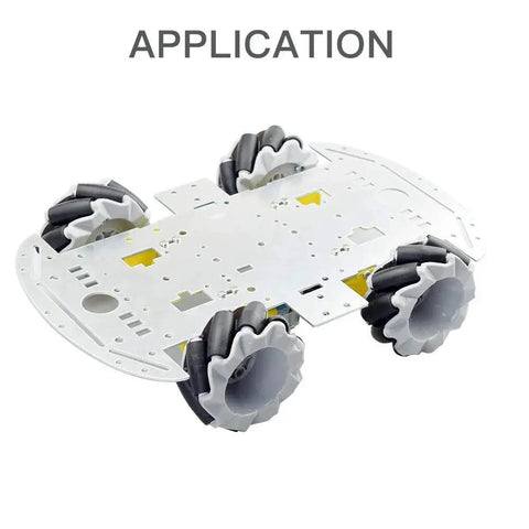 Heavy Duty 5Kg Load 64mm Mecanum Wheel Omni Tire Kit with TT and N20 Motor Hubs for robotic car projects application