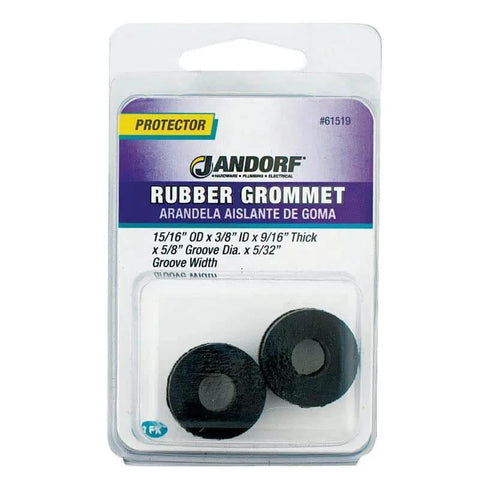 Packaging for Electrical Grade Rubber Grommet, Outside Diameter 15/16 Inch, Inner Diameter 3/8 Inch, industrial use.