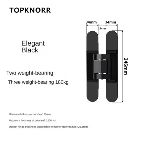 Invisible Secret Door Hinge Hidden Three Dimensional Cross Adjustable Hinge For Wooden Doors Concealed Door Hardware