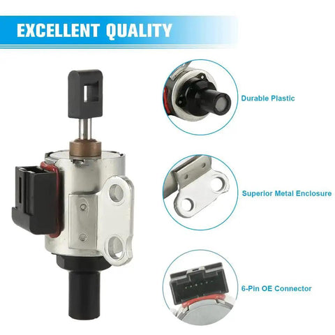 Transmission Stepper Motor JF011E Compatible With Dodge Caliber 2.0L 2007-2012, showing OE connector and durable construction