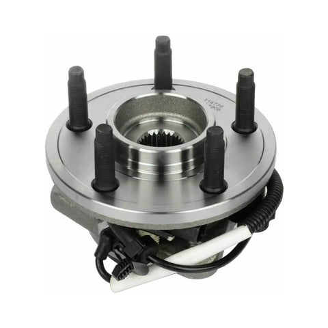 Front view of Front Wheel Hub Bearing Assemblies Left And Right With ABS Replacement For 2009 Through 2011 Ford Ranger And 2003 Through 2010 Mazda B4000 2 PC Set Built Tough For Long Lasting Performance, showcasing the 5-lug design.