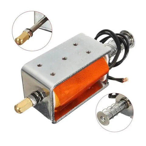 Rock Solid 12V DC Solenoid Starter With 35mm Long Stroke Push Pull Open Frame Design for reliable mechanical startup