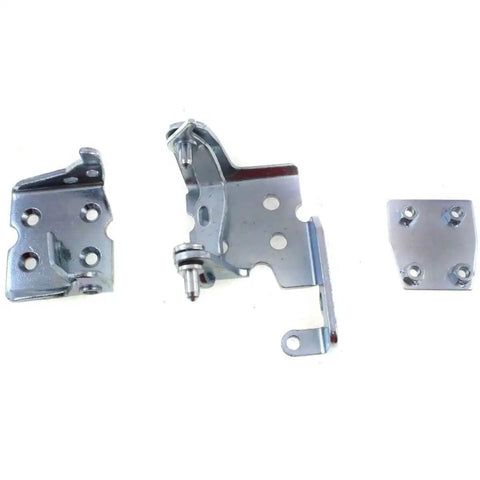 Door Hinges Set Of 2 Front Left Chrome Finish For GMC Yukon Sierra Tahoe Escalade Cadillac Escalade ESV 2000 To 2006 Replacement Pair