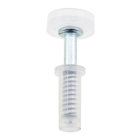Single roller from 4 Pack Double Folding Door Roller Guide Rails With Spring Loaded Upper Wheel Elastic Shaft And Metal Top Pivot