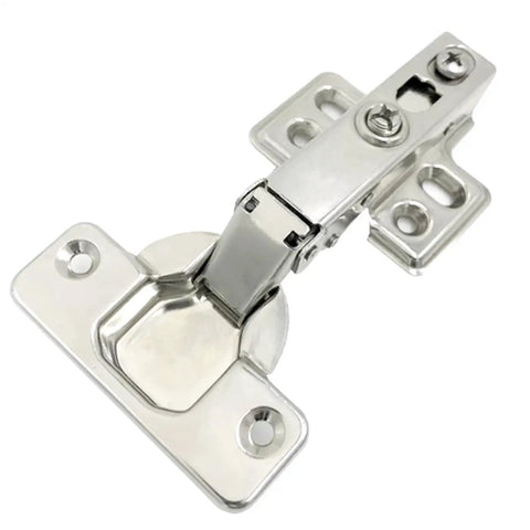 Two Pack 100 Degree Frameless European Style Soft Close Kitchen Cabinet Hinges With Six Way Adjustable Stainless Steel Built In Damping Hydraulic System