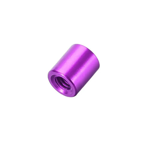 Dope Purple Aluminum M3x6mm Round Standoff Spacer Female For Drones FPV Quadcopter Racing RC Multirotors DIY, side view