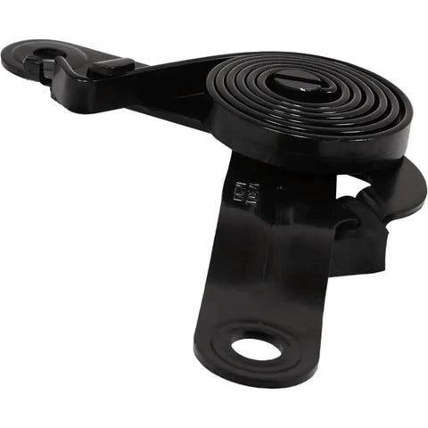 Two-piece black hood hinge set with torsion coil, left and right for Chevy Silverado 1500/Sierra 1500 (14-18/19).