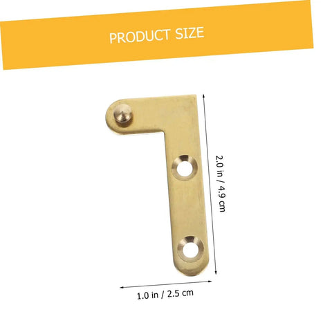 Rotatable Copper Pivot Door Hinges Set For Hidden Doors And Cabinets, product size dimensions shown with 1x2 inch measurements