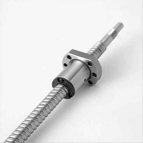 Miniature 8mm Pitch Ball Screw With Nut For 3D Printing Machines, Model SFK0801 No Machined, 50mm To 1000mm Lengths