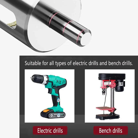 Diamond Drill Bits For Glass 10 Piece Hole Saw Set With Industrial Grade Grit for electric and bench drills