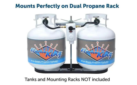 Dual Tank RV Propane Regulator With Auto Changeover And Two-Stage Operation, Includes 15-Inch Pigtails For RVs Vans Trailers