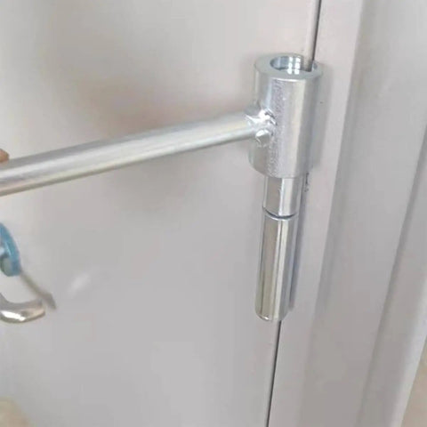 Door Hinge Repair Kit 14 to 25mm Alignment and Adjustment Tool for Sagging, Sticking, and Misaligned Doors in use on a hinge