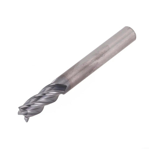 Solid Carbide End Mill 4 Flute AlTiN Coated Milling Cutter for CNC and Manual Machining 6 Millimeter Diameter 35 Degree