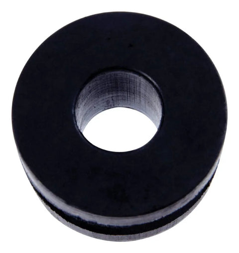 Electrical Grade Rubber Grommet, Outside Diameter 15/16 Inch, Inner Diameter 3/8 Inch, durable industrial hardware component.